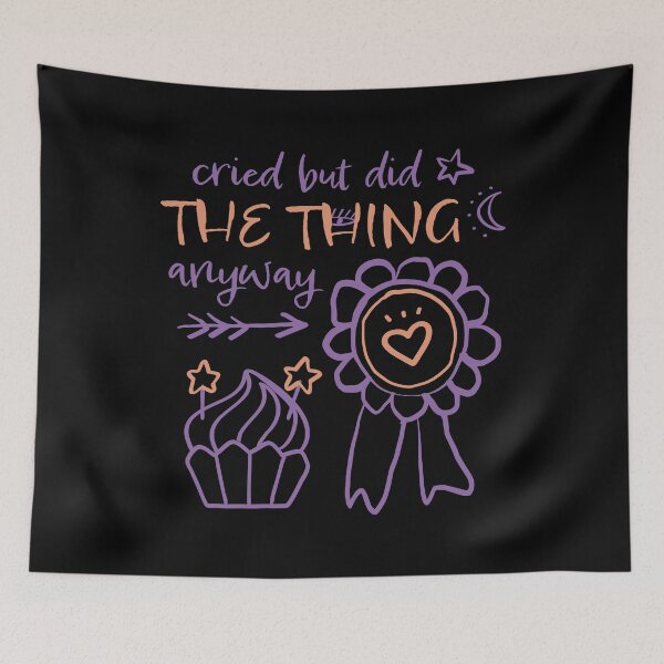 Item preview, Cried but Did the Thing Anyway Doodle designed and sold by VermintStudio.