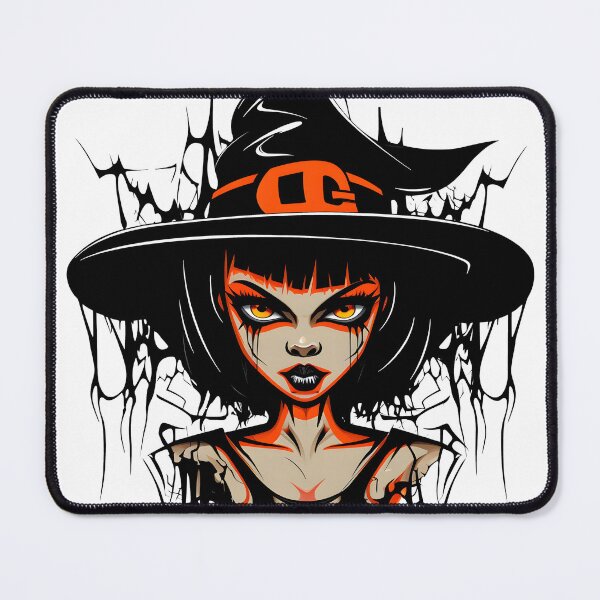 Item preview, Celebrating Black Woman Magic: Cute Halloween-Themed Witch with Hat designed and sold by Studio-Mind.