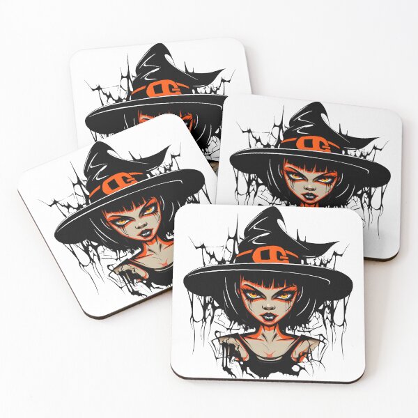 Item preview, Celebrating Black Woman Magic: Cute Halloween-Themed Witch with Hat designed and sold by Studio-Mind.
