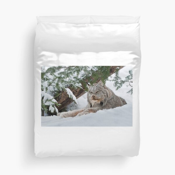 Canada Lynx Duvet Cover