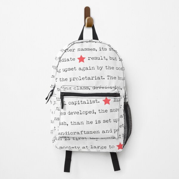 Item preview, Typewriter Communist Manifesto Quote with Red Stars designed and sold by ProleWiki.