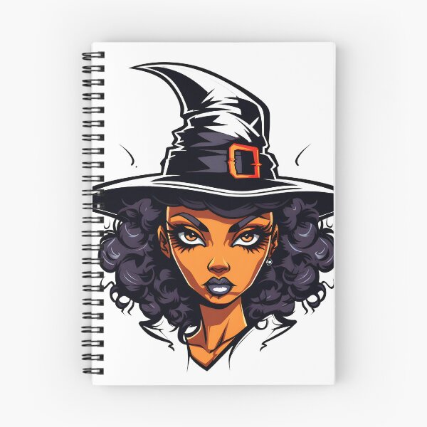 Item preview, Celebrating Black Woman Magic: Cute Halloween-Themed Witch with Hat designed and sold by Studio-Mind.