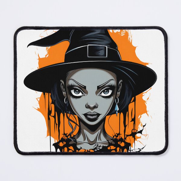 Item preview, Celebrating Black Woman Magic: Cute Halloween-Themed Witch with Hat designed and sold by Studio-Mind.
