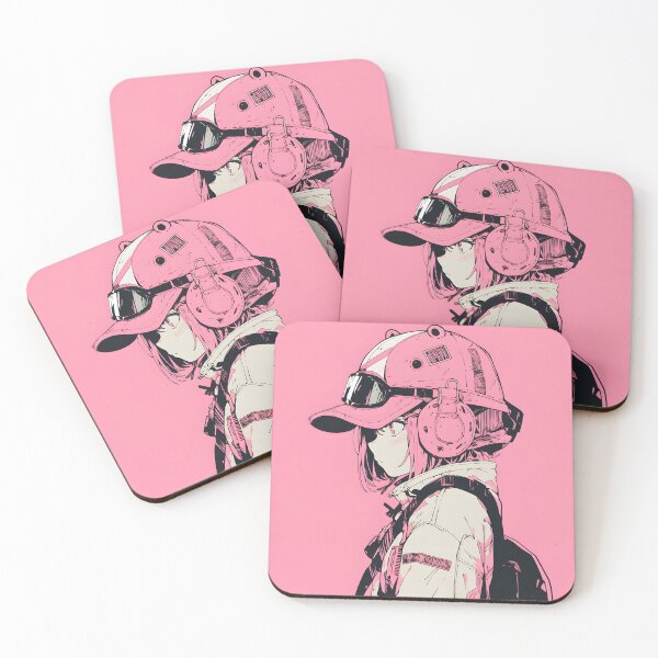 Item preview,  Pink Anime Girl in Shonen Japanese Frog Manga Aesthetic designed and sold by RibbitFans101.