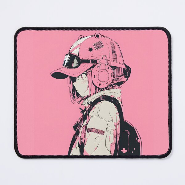Item preview, Pink Anime Girl in Shonen Japanese Frog Manga Aesthetic designed and sold by RibbitFans101.