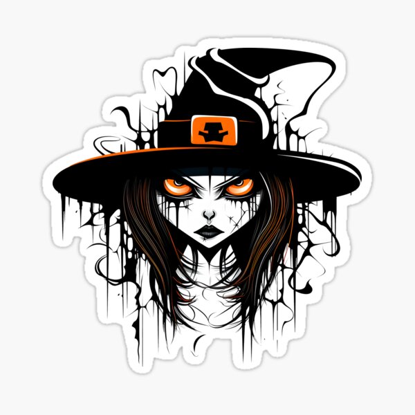 Item preview, Celebrating Black Woman Magic: Cute Halloween-Themed Witch with Hat designed and sold by Studio-Mind.