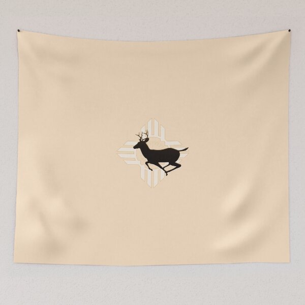 Item preview, Running Buck Deer Silhouette & Tribal Sun designed and sold by VisionQuestArts.