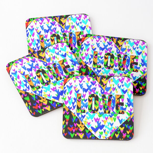Item preview, multicolored hearts designed and sold by studio468.