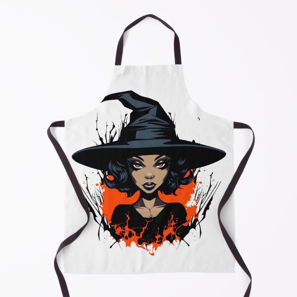 Item preview, Celebrating Black Woman Magic: Cute Halloween-Themed Witch with Hat designed and sold by Studio-Mind.