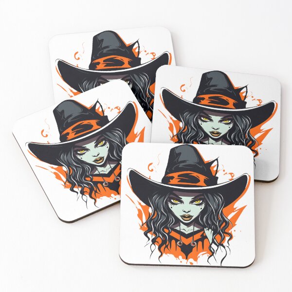 Item preview, Celebrating Black Woman Magic: Cute Halloween-Themed Witch with Hat designed and sold by Studio-Mind.