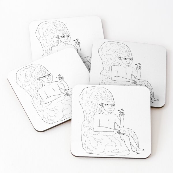Item preview, Big Brain Wojak Meme designed and sold by tttatia.