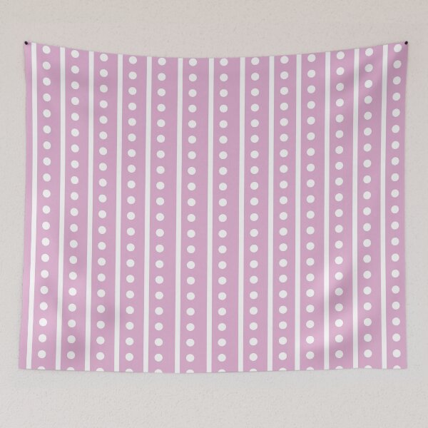 Item preview, Vertical Stripes and Polka Dots Fondant Pink 147-70-20 e2aed2 2024 Trending Shades designed and sold by ColorOfTheYears.