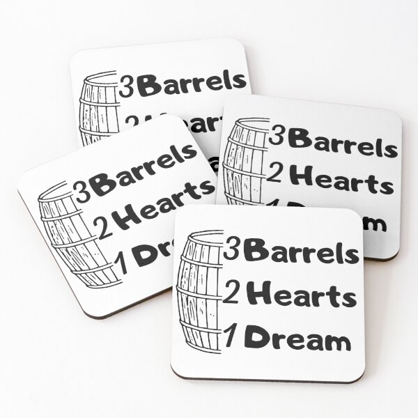 Item preview, 3 Barrels 2 Hearts 1 Dream Barrel Racing Saying designed and sold by Sonatablue.
