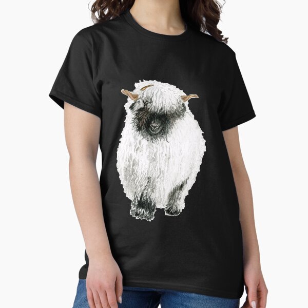 Vista previa del artículo con la obra « Dibujo de oveja Valais Blacknose», diseñado y vendido por Mary Nitz.