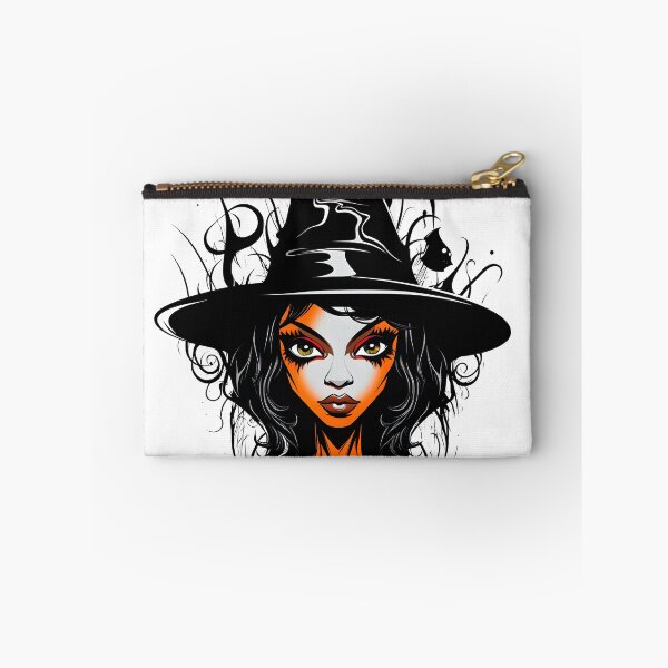 Item preview, Celebrating Black Woman Magic: Cute Halloween-Themed Witch with Hat designed and sold by Studio-Mind.