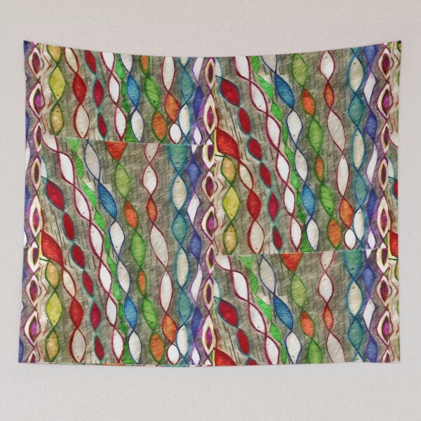Item preview, Can you find the kissing fish in this abstract drawing? designed and sold by EmevoliProducts.