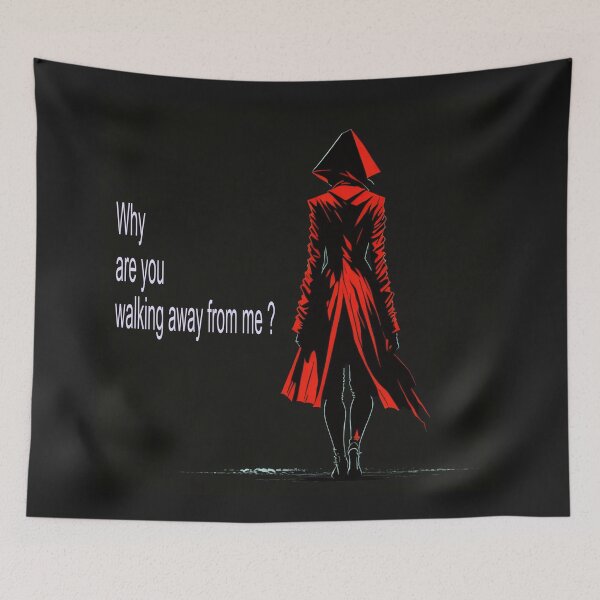 Item preview, Lady in red walking away from me designed and sold by AlfredSSikula.
