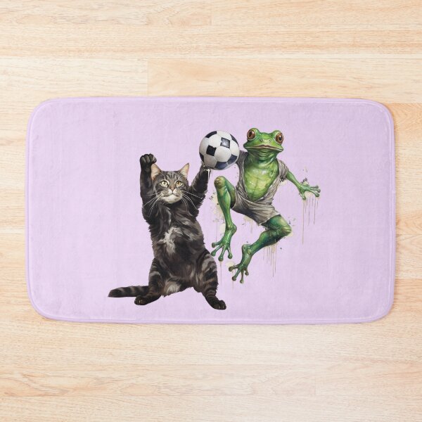 Item preview, FROG AND CAT FRIENDS PLAY A BALL CUTE GIFTS  designed and sold by Filmharmony.