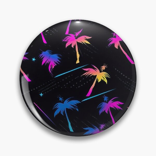 Item preview, 80s and 90s Retro Pixel Art Palm Tree Pattern designed and sold by AeonAcademy.