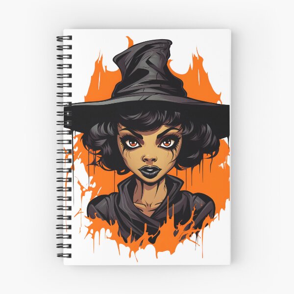 Item preview, Celebrating Black Woman Magic: Cute Halloween-Themed Witch with Hat designed and sold by Studio-Mind.