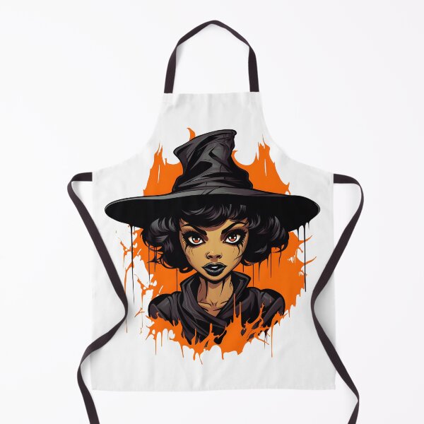 Item preview, Celebrating Black Woman Magic: Cute Halloween-Themed Witch with Hat designed and sold by Studio-Mind.