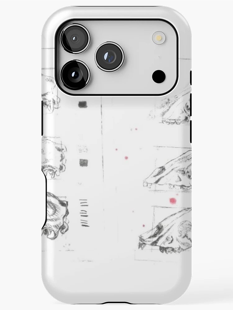Thumbnail 1 of 4, iPhone Case, Skull study designed and sold by Riley-Racoon.