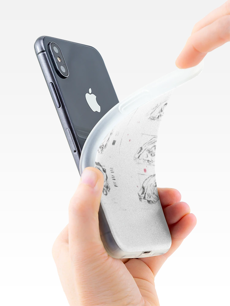 Thumbnail 4 of 5, iPhone Case, Skull study designed and sold by Riley-Racoon.
