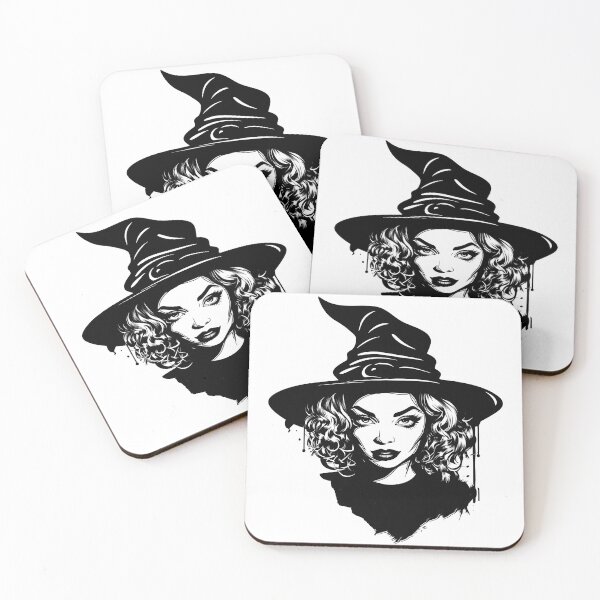 Item preview, Celebrating Black Woman Magic: Cute Halloween-Themed Witch with Hat designed and sold by Studio-Mind.
