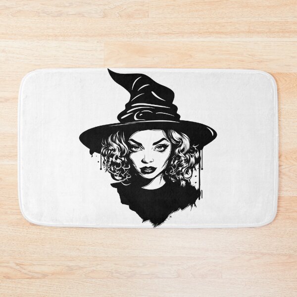 Item preview, Celebrating Black Woman Magic: Cute Halloween-Themed Witch with Hat designed and sold by Studio-Mind.
