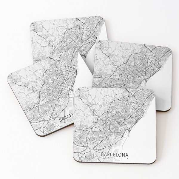 Item preview, Barcelona City Map of Catalonia, Spain - Light designed and sold by deMAP.