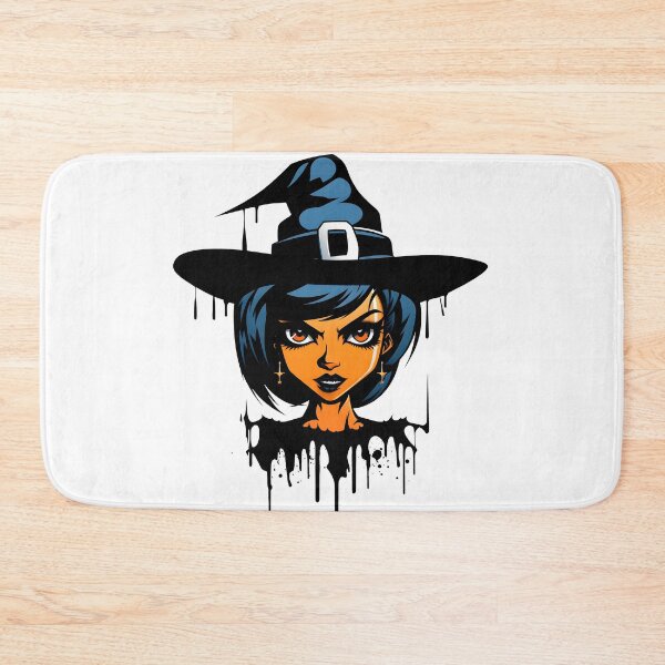 Item preview, Celebrating Black Woman Magic: Cute Halloween-Themed Witch with Hat designed and sold by Studio-Mind.