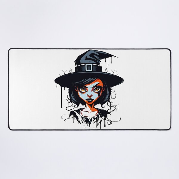 Item preview, Celebrating Black Woman Magic: Cute Halloween-Themed Witch with Hat designed and sold by Studio-Mind.