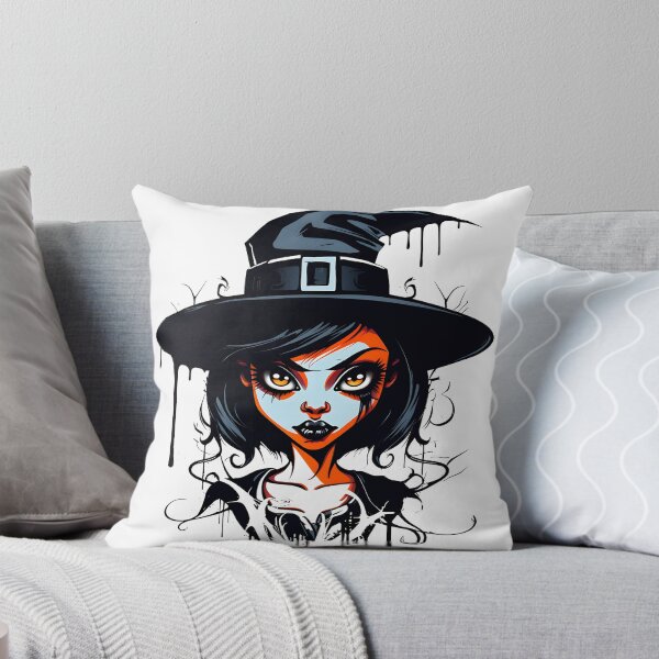 Item preview, Celebrating Black Woman Magic: Cute Halloween-Themed Witch with Hat designed and sold by Studio-Mind.