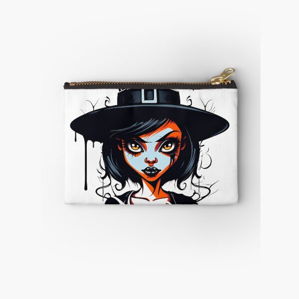 Item preview, Celebrating Black Woman Magic: Cute Halloween-Themed Witch with Hat designed and sold by Studio-Mind.