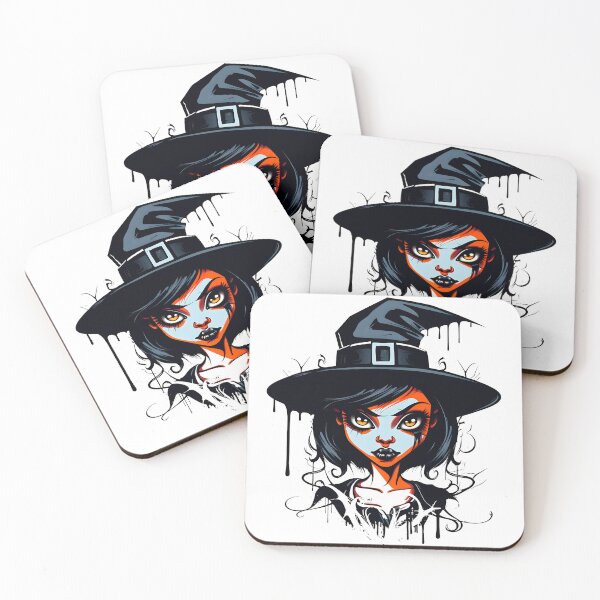 Item preview, Celebrating Black Woman Magic: Cute Halloween-Themed Witch with Hat designed and sold by Studio-Mind.