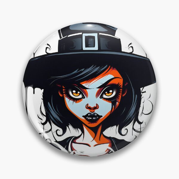 Item preview, Celebrating Black Woman Magic: Cute Halloween-Themed Witch with Hat designed and sold by Studio-Mind.