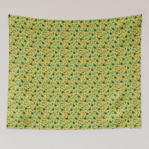 Item preview, Floral pattern for apparel in light yellow background designed and sold by InkyPinky85.