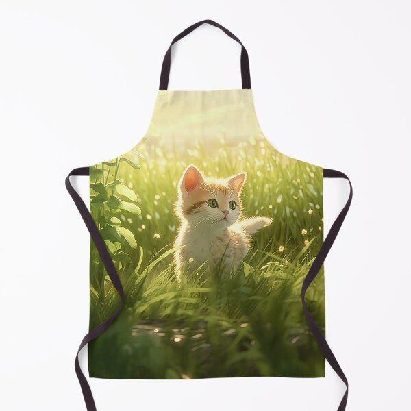Item preview, kitten in a field designed and sold by SparkHiveDesign.
