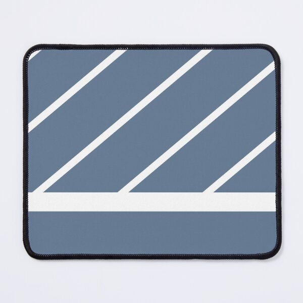 Item preview, White Minimal Modern Diagonal Stripe Pattern Elemental Blue 117-47-13 607892 2024 Trending Shades designed and sold by ColorOfTheYears.