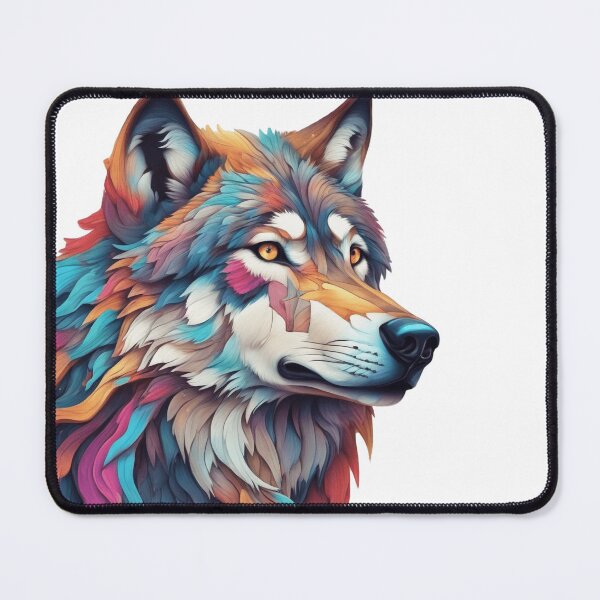 Item preview, Surrealism style art piece of a Timberwolf  designed and sold by BirdsnStuff.