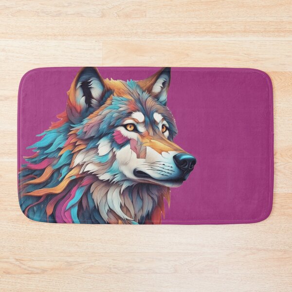 Item preview, Surrealism style art piece of a Timberwolf  designed and sold by BirdsnStuff.