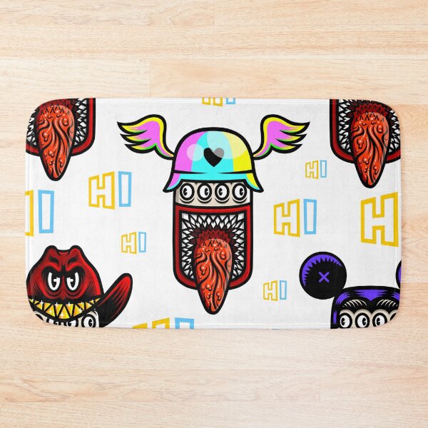 Item preview,  Pattern with crazy faces designed and sold by noico.