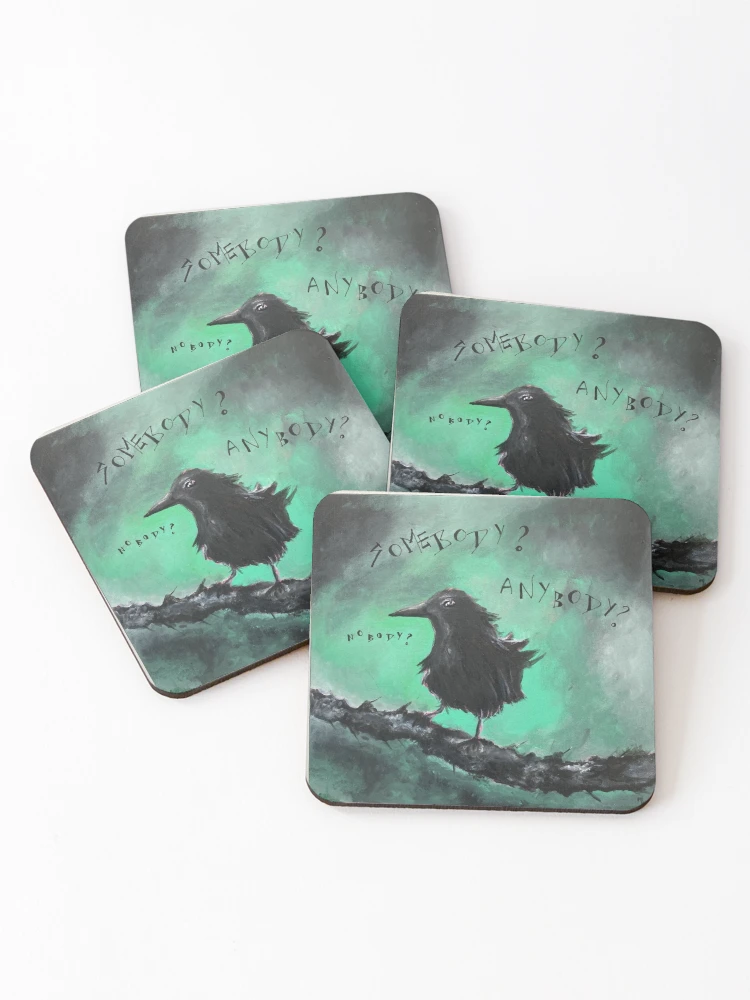 Thumbnail 1 of 5, Coasters (Set of 4), No one will remember you designed and sold by Riley-Racoon.