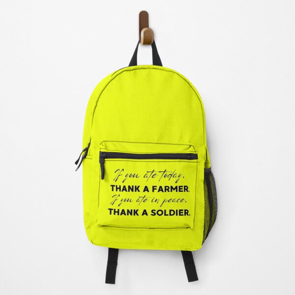Item preview, If you ate today, thank a farmer. If you ate in peace, thank a soldier. designed and sold by motivationhood.