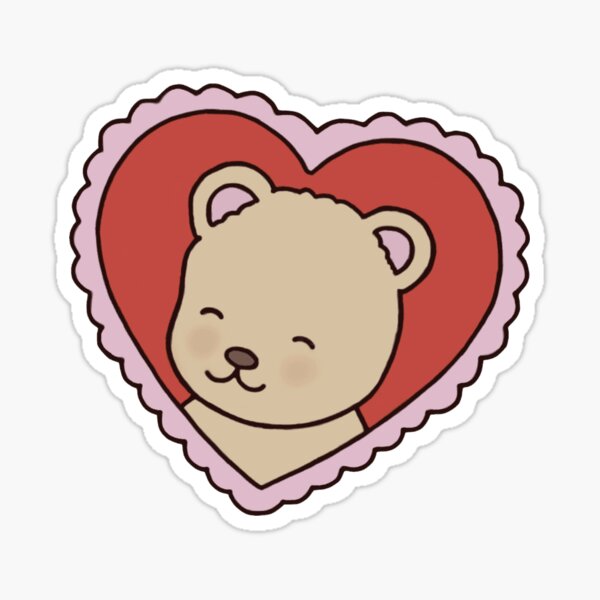 BG Heart Bear Sticker for Sale by belmet