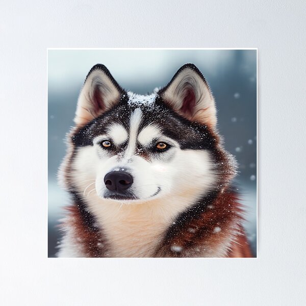 Item preview, Black Siberian Husky designed and sold by Becooldesing.