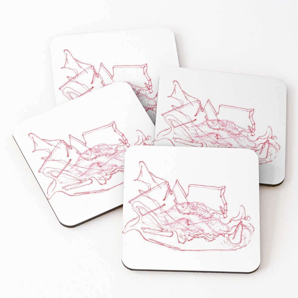 Item preview, Coasters (Set of 4) designed and sold by Riley-Racoon.