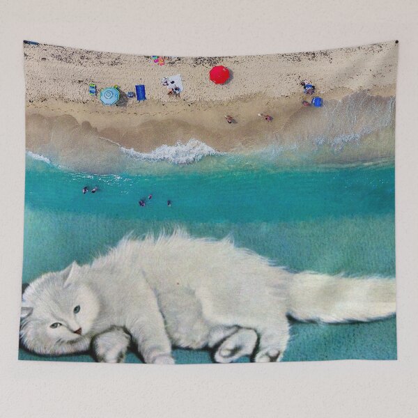 Aperçu de l'œuvre Esprit de chat créée et vendue par Kiki Collagist.