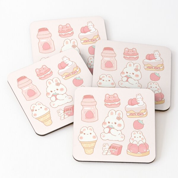 Item preview, Strawberry Bunny Sweets designed and sold by kawaiistudio.