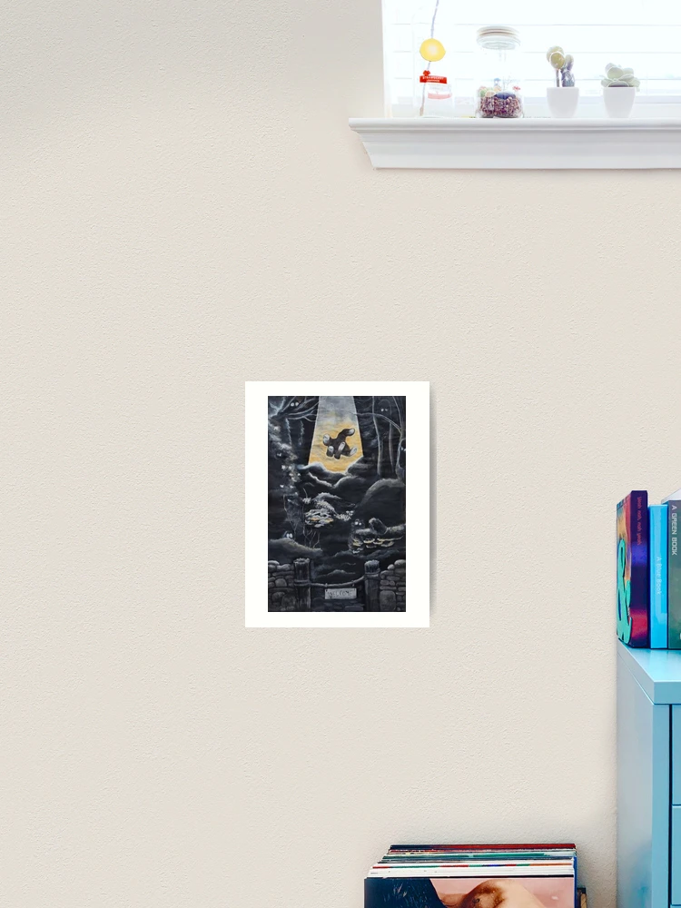 Thumbnail 2 of 3, Art Print, The dark path designed and sold by Riley-Racoon.